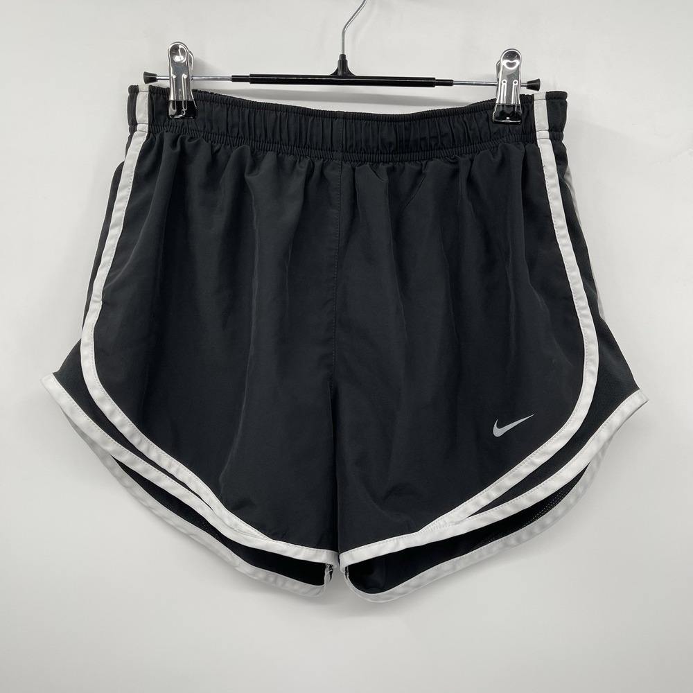 Nike Black Athletic Shorts with White Trim